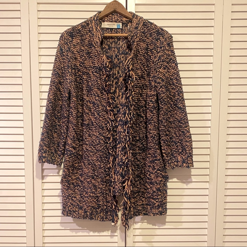 Anthropologie Sparrow Frayed No-Closure Cardigan